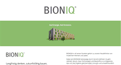 Desktop Screenshot of bioniq.eu